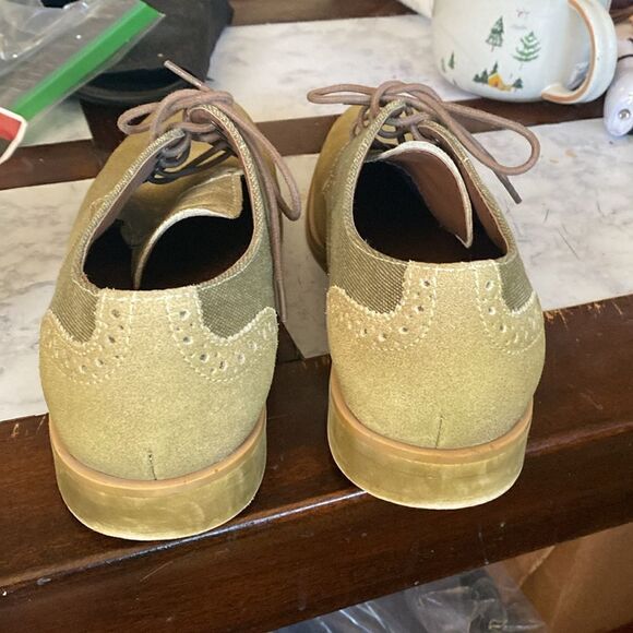 Stacy Adams Sz 8M Preston Green Suede Shoes 24891-344 - Picture 3 of 8